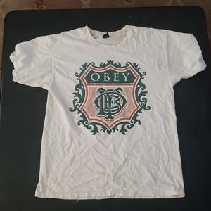 OBEY white graphic tee